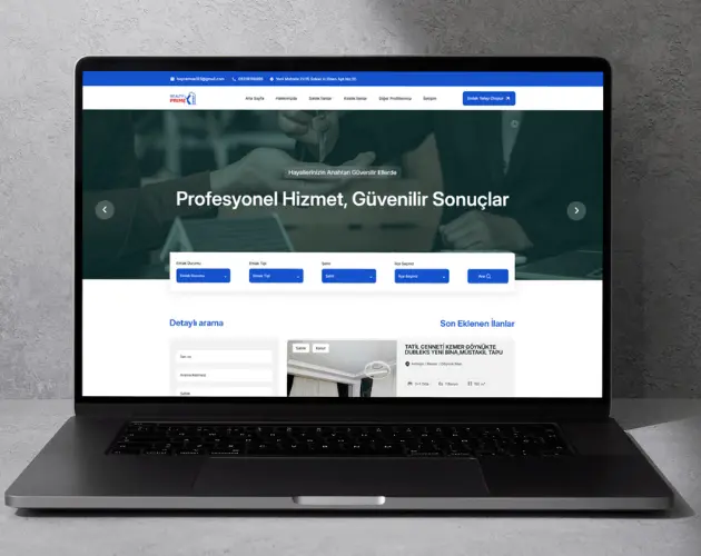 Realty Primex Kurumsal Web Sitesi Projesi