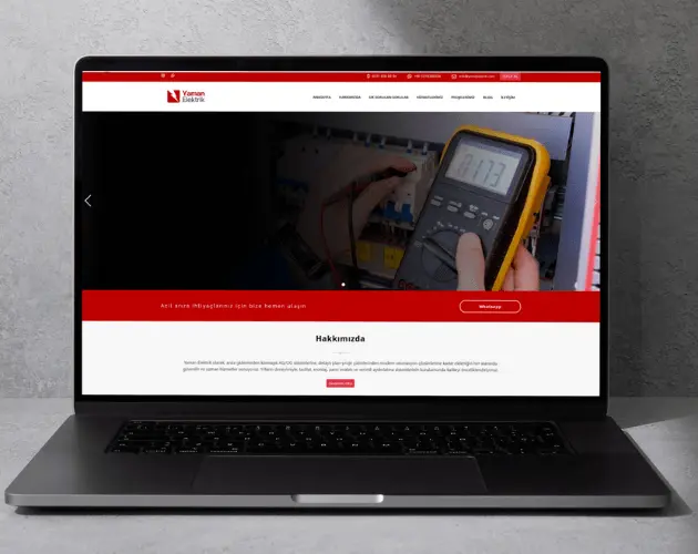 Yaman Elektrik Kurumsal Web Sitesi Projesi
